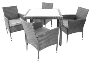Otwórz obraz w pokazie slajdów Zestaw ogrodowy stół i 4 krzesła  z poduchami  RAVENNA E1042
